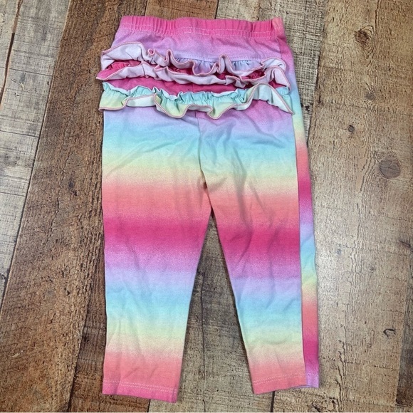 Garanimals 18 Months Boho Floral Rainbow Ruffle Outfit Bundle Cottagecore Hippie - Picture 2 of 15